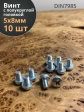 Винт с полукруглой головкой 5х8 ОЦ DIN7985, 10 шт.