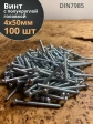Винт с полукруглой головкой 4х50 ОЦ DIN7985 ,  100 шт.