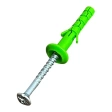 Дюбель с шурупом ГРИБ 6х40 мм, зеленый