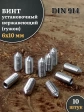 Винт установочный нержавеющий 6х10 DIN914 (гужон), 10 шт.
