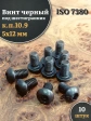 Винт чёрный 5х12 ISO 7380 под шестигранник к.п.10.9, 10 шт.