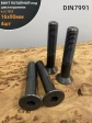 Винт потайной под шестигранник НР 16х90 DIN7991 к.п.10.9, 4шт
