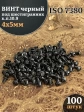 Винт чёрный 4х5 ISO 7380 под шестигранник к.п.10.9, 100 шт.
