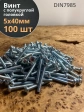 Винт с полукруглой головкой 5х40 ОЦ DIN7985, 100 шт.