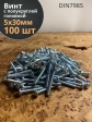 Винт с полукруглой головкой 5х30 ОЦ DIN7985, 100 шт.