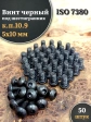 Винт чёрный 5х10 ISO 7380 под шестигранник к.п.10.9, 50 шт.