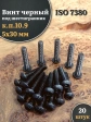Винт чёрный 5х30 ISO 7380 под шестигранник к.п.10.9, 20 шт.