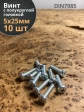 Винт с полукруглой головкой 5х25 ОЦ DIN7985, 10 шт.