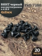 Винт чёрный 4х6 ISO 7380 под шестигранник к.п.10.9, 20 шт.