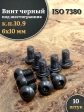 Винт чёрный 6х10 ISO 7380 под шестигранник к.п.10.9, 10 шт.