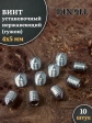 Винт установочный нержавеющий 4х5 DIN914 (гужон), 10 шт.