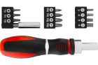 Отвертка реверсивная с набором бит 12 предм. PH+SL+PZ+Torx CrV 2-комп.рук. Matrix