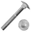 Болт с полукруглой головкой и квадратным подголовком 10х20 мм DIN 603, оцинкованный