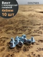 Винт с полукруглой головкой 4х6 ОЦ DIN7985, 10 шт.
