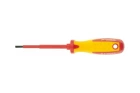 Отвертка Insulated SL3,0x80 мм, CrMo, до 1000 B, двухкомпонентная рукоятка Matrix