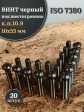 Винт чёрный 10х55 ISO 7380 под шестигранник к.п.10.9, 20 шт.