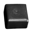Заглушка для труб наружная квадратная 30х30 мм, черная