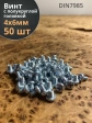 Винт с полукруглой головкой 4х6 ОЦ DIN7985 ,  50 шт.
