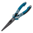 Длинногубцы прямые, трехкомпонентные рукоятки 205 мм Gross