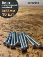 Винт с полукруглой головкой 4х35 ОЦ DIN7985, 10 шт.