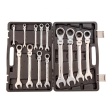 Набор ключей комбинированных трещеточных шарнирных 13 шт Matrix
