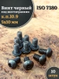 Винт чёрный 5х10 ISO 7380 под шестигранник к.п.10.9, 10 шт.