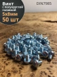 Винт с полукруглой головкой 5х8 ОЦ DIN7985, 50 шт.
