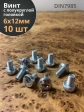 Винт с полукруглой головкой 6х12 ОЦ DIN7985, 10 шт.