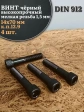 Винт мелкая резьба чёрный к.п.12.9 14х70х1,5 DIN912, 4 шт.