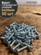 Винт с полукруглой головкой 5х20 ОЦ DIN7985, 50 шт.