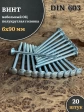 Болт мебельный 6х90 полукруглая головка ОЦ DIN 603,20 шт.