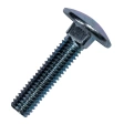Болт с полукруглой головкой и квадратным подголовком 8х35 мм DIN 603, оцинкованный