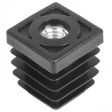 Заглушка для труб квадратная 25х25 мм с резьбой М8