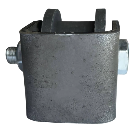 Ролик d50 мм ЧР2528 на платформе под трубу 20*20, черный капролон фото 3