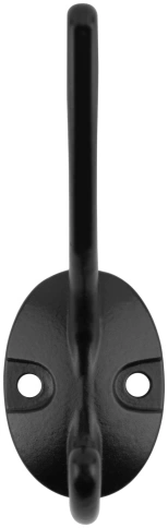 Крючок-вешалка двойной черный  фото 2