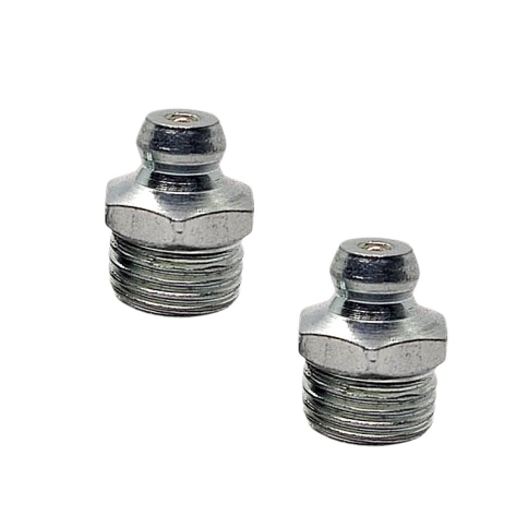 Пресс-масленка 1/4-28 UNF DIN 71412 H1 прямая 180° оцинкованная, 200 шт. фото 3