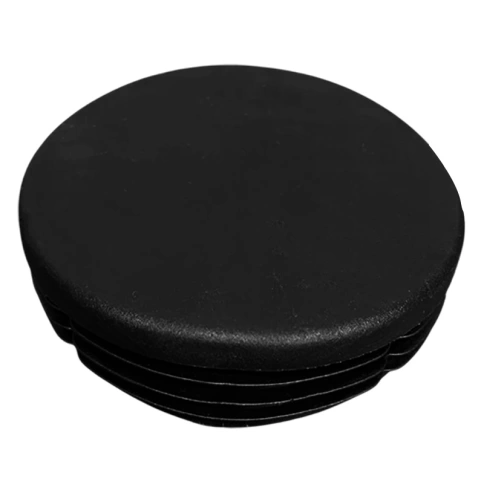 Заглушка для труб круглая d-57 мм, черная фото 1