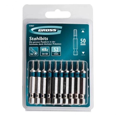 Биты TORX 8х50 мм, сталь S2 Gross фото 1