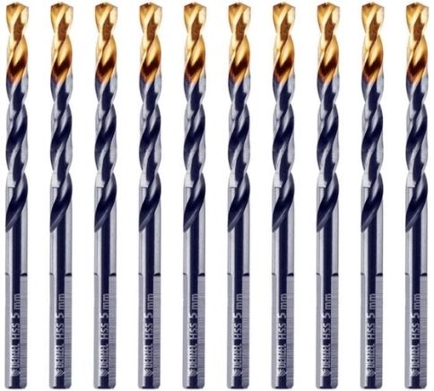 Сверло по металлу HSS Tin Golden Tip 5мм Denzel фото 1