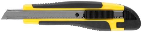 Нож технический 9 мм усиленный прорезиненный фото 1