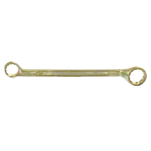 Ключ накидной 24х27 мм желтый цинк Сибртех фото 1