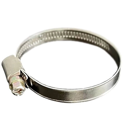 Хомут червячный 60-80/9 мм, нержавеющая сталь W2 фото 1