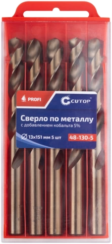 Сверло по металлу Cutop Profi с кобальтом 5%, 13х151 мм  фото 3