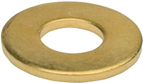 Шайба М6 латунная  DIN125,10 шт фото 1