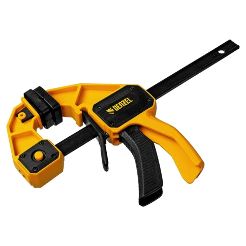 Струбцина тип F усиленная быстрозажимная, нейлоновый корпус 80х150 мм Denzel фото 1