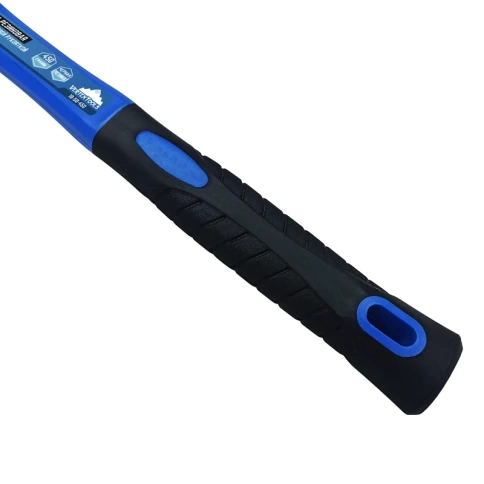 Киянка резиновая, черная резина, фибергласовая рукоятка 450 гр. VERTEXTOOLS фото 3