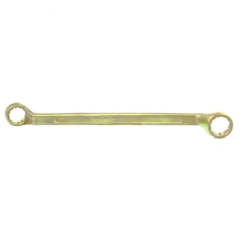 Ключ накидной 19х22 мм желтый цинк Сибртех фото 1