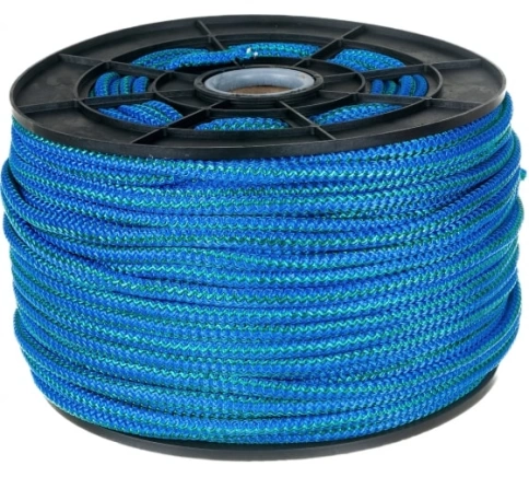 Веревка плетеная ПП 12 мм синяя фото 2