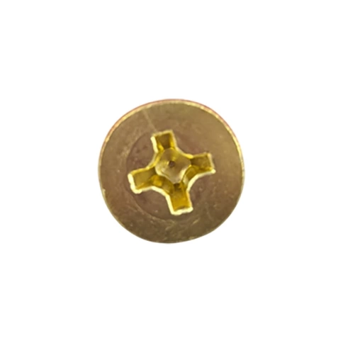 Винт потай 8х35 мм DIN 965, полная резьба, латунный фото 2