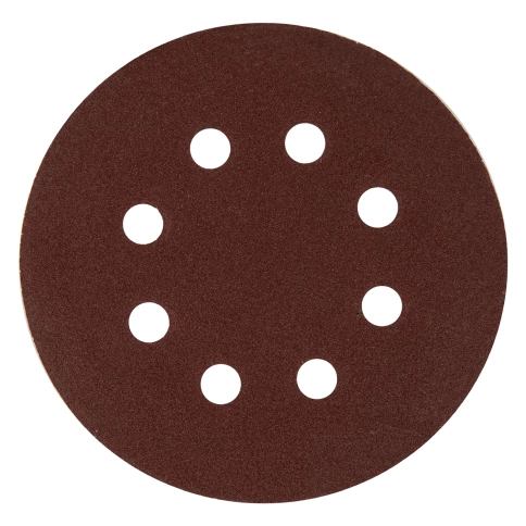Круг абразивный перфорированная на ворсовой основе под "липучку" 125 мм Р180 5 шт Сибртех фото 1